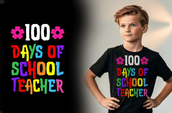 100 Days of School Teacher Graphics