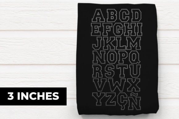 3 Inch Varsity Alphabet Rhinestone SVG: Graphics and Crafts for Branding