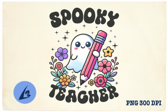 Halloween Spooky Teacher PNG Graphics