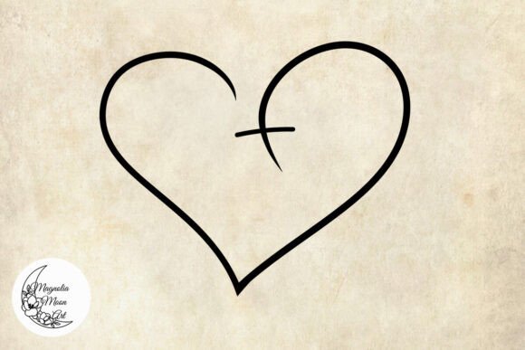 Heart Cross SVG: Graphics for Crafts and Content