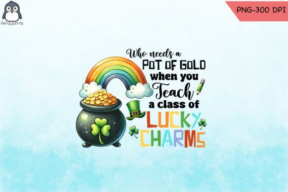 Pot of Gold Teacher Class PNG Graphics and Crafts