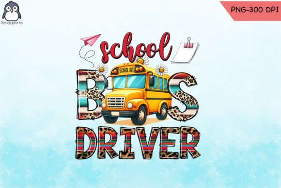 School Bus Driver PNG for Crafts and Graphics