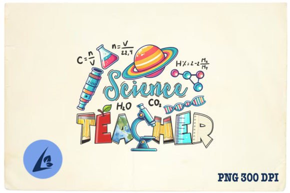 Science Teacher Cute Sublimation PNG
