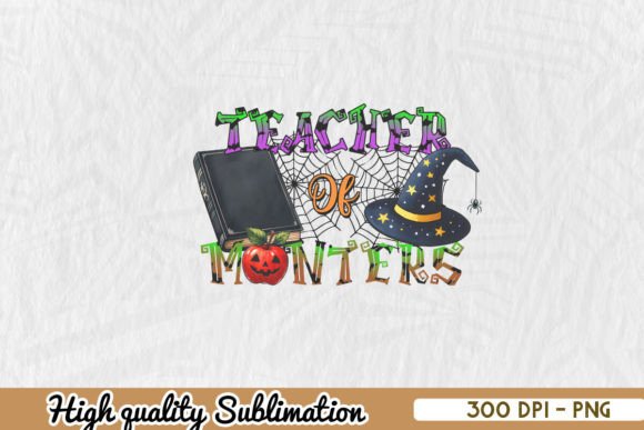 Teacher of Monsters Halloween Graphics for Crafts